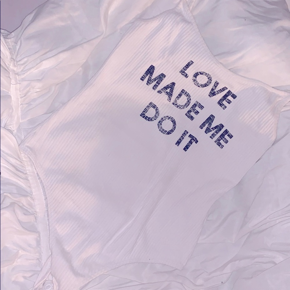 S | Express | Ribbed Graphic | BodySuit - Picture 2 of 3